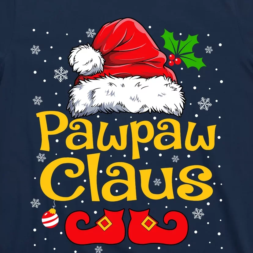 Matching Family Christmas Santa Hat Xmas Funny Pawpaw Claus T-Shirt