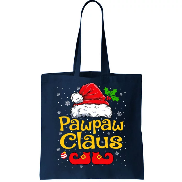 Matching Family Christmas Santa Hat Xmas Funny Pawpaw Claus Tote Bag