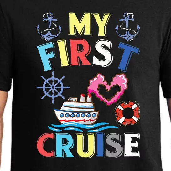 My First Cruise Women And Funny Cruise Trip Pajama Set