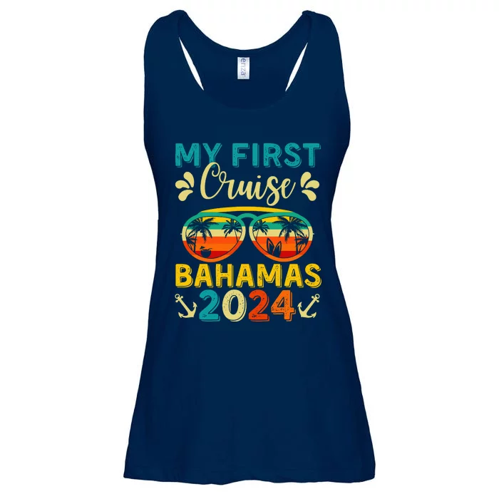 My First Cruise Bahamas 2024 Family Vacation Travel Ship Ladies Essential Flowy Tank