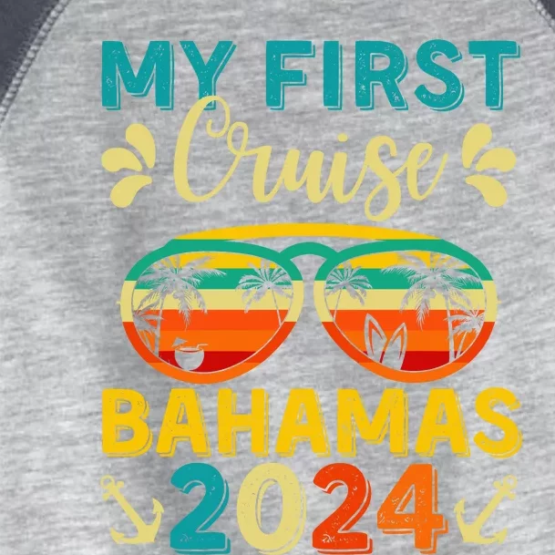 My First Cruise Bahamas 2024 Family Vacation Travel Ship Toddler Fine Jersey T-Shirt