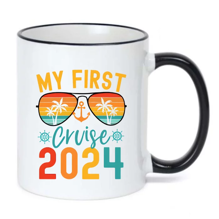 My First Cruise 2024 Cruising Team 2024 Matching Team Black Color Changing Mug