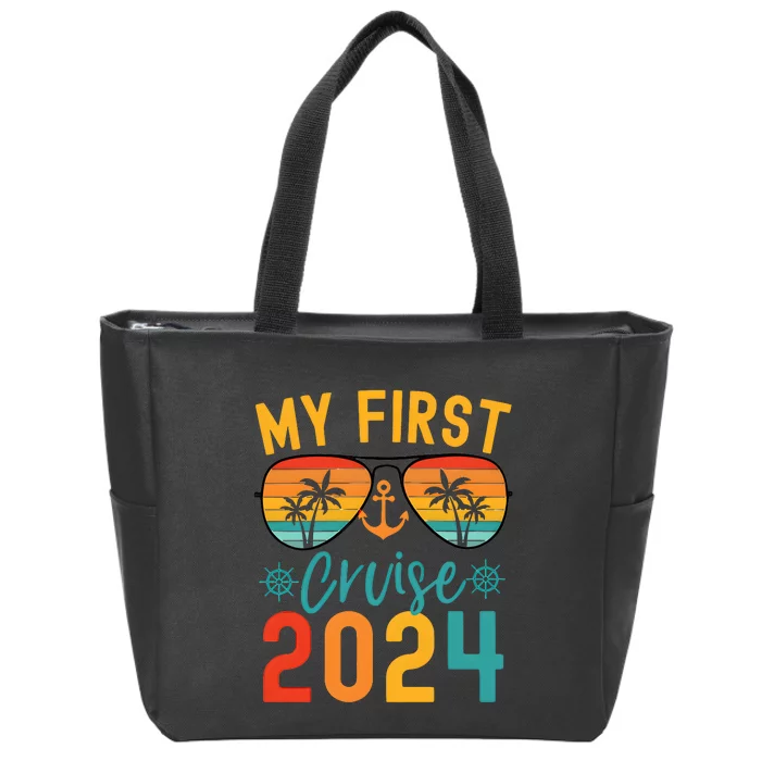 My First Cruise 2024 Cruising Team 2024 Matching Team Zip Tote Bag