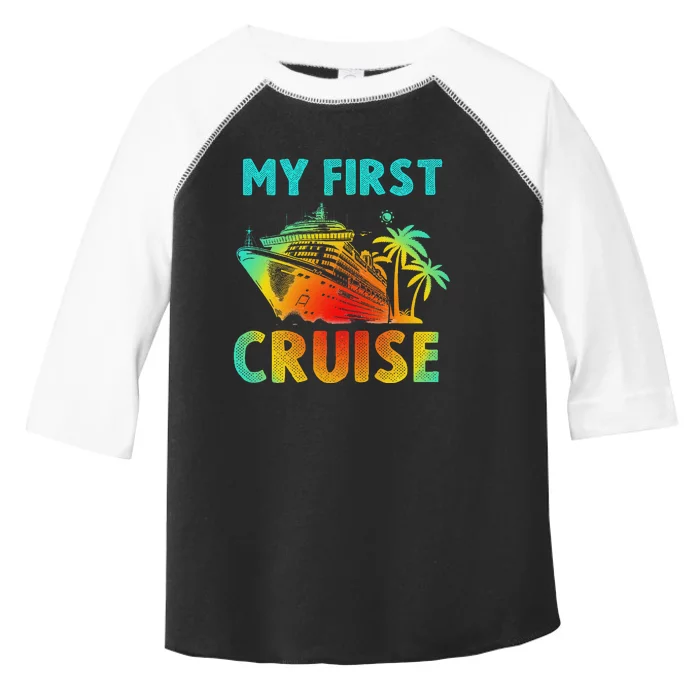 My First Cruise 2024 Group Family Vacation Ship Travel Toddler Fine Jersey T-Shirt