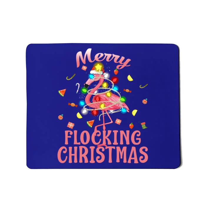 Merry Flocking Christmas Santa Flamingo Xmas Great Gift Mousepad