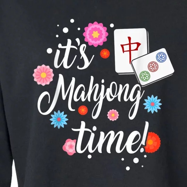 Mahjong For Chinese Or Mahjong Player Cropped Pullover Crew