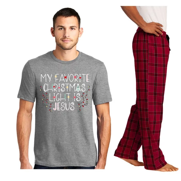 My Favorite Christmas Light Is Jesus Pajama Set