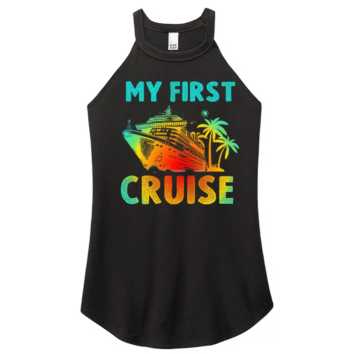 My First Cruise 2024 Group Family Vacation Women’s Perfect Tri Rocker Tank