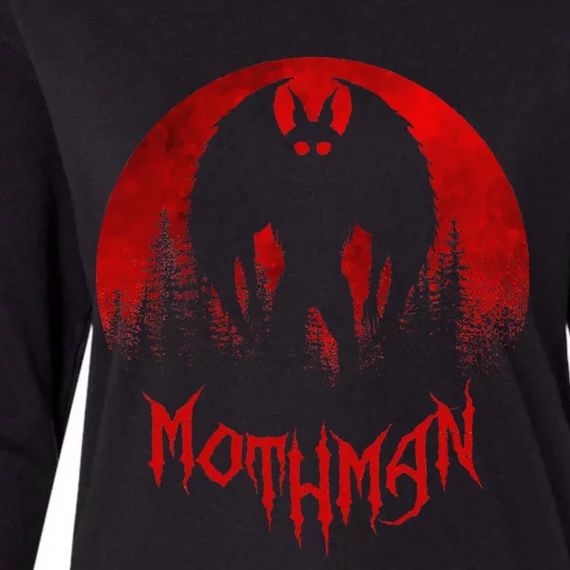 Mothman Folklore Cryptid Womens Cotton Relaxed Long Sleeve T-Shirt