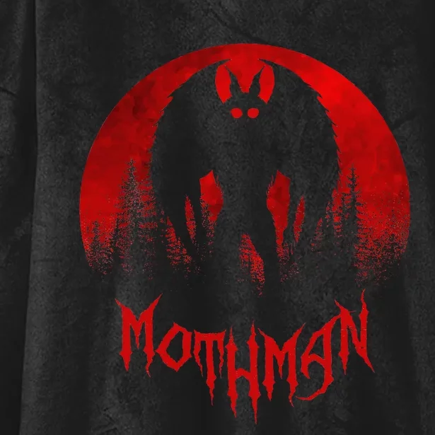 Mothman Folklore Cryptid Hooded Wearable Blanket