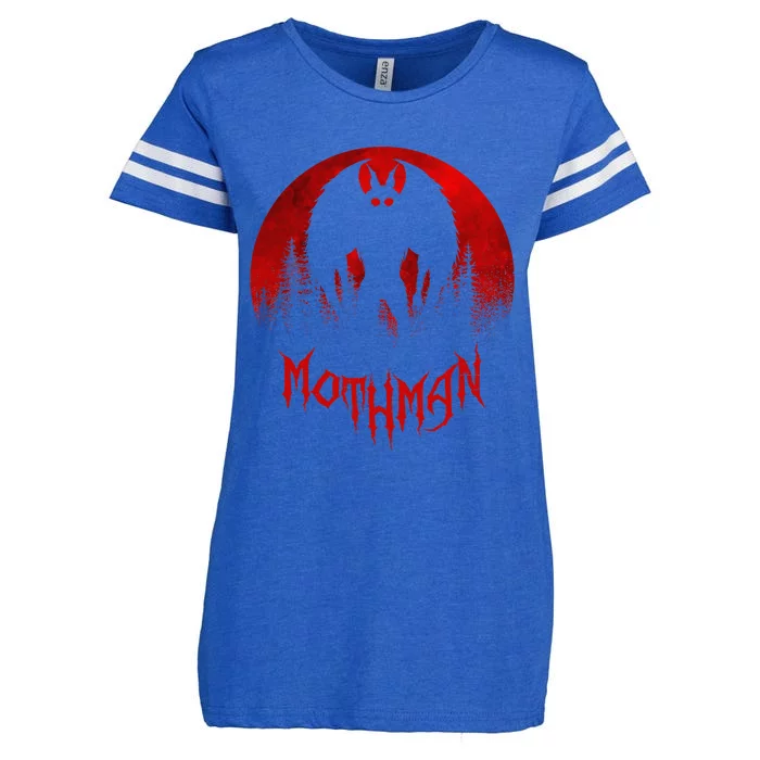 Mothman Folklore Cryptid Enza Ladies Jersey Football T-Shirt