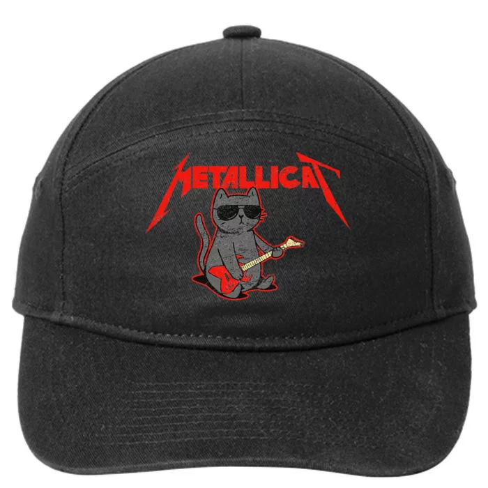 Metallicat Funny Cat 7-Panel Snapback Hat