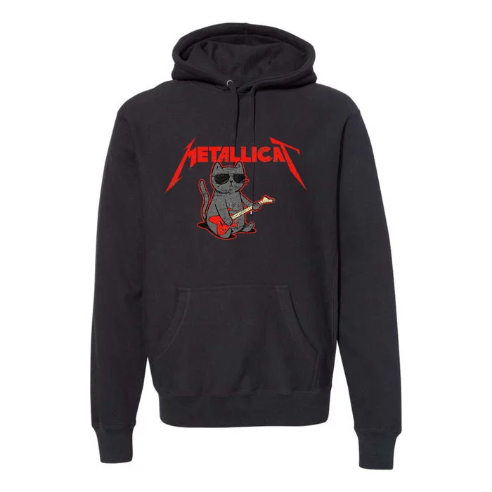 Metallicat Funny Cat Premium Hoodie