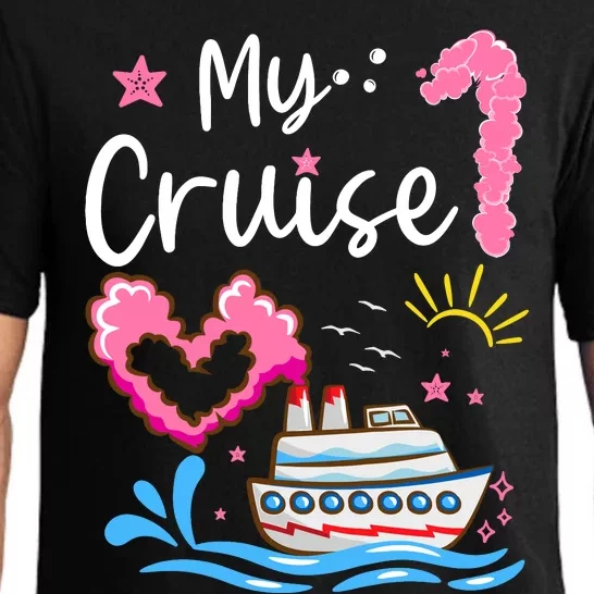 My First Cruise Girl Boy Funny Vacation Cruise Pajama Set