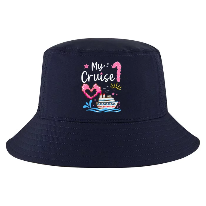 My First Cruise Girl Boy Funny Vacation Cruise Cool Comfort Performance Bucket Hat