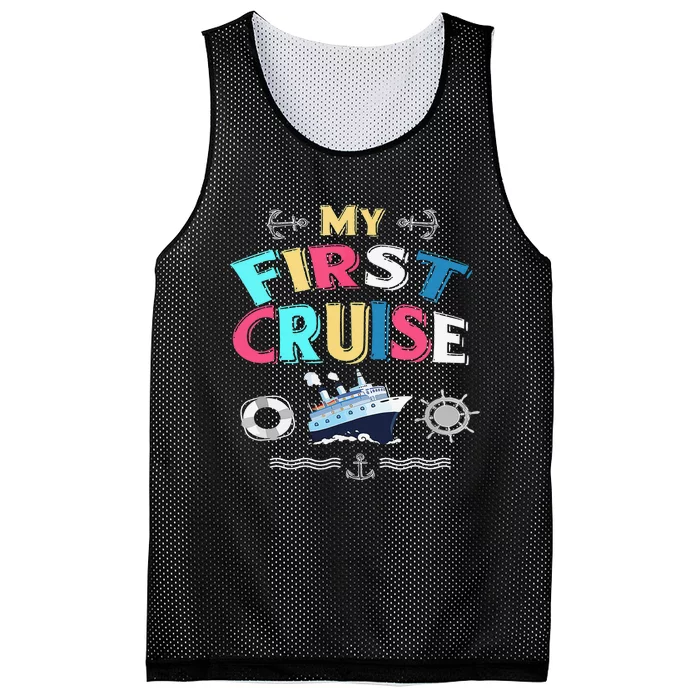 My First Cruise Girls And Boys Rookie Travelers Mesh Reversible Basketball Jersey Tank