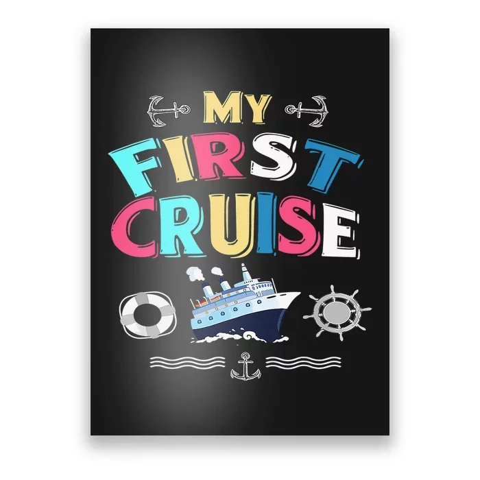 My First Cruise Girls And Boys Rookie Travelers Poster