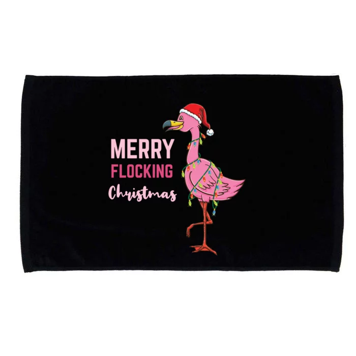 Merry Flocking Christmas Gift Microfiber Hand Towel