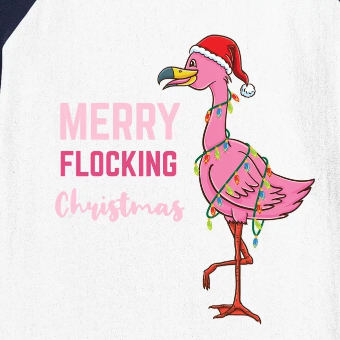 Merry Flocking Christmas Gift Baseball Sleeve Shirt