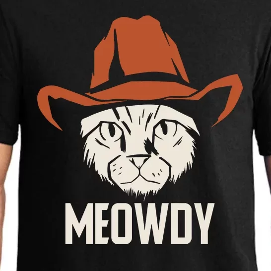 Meowdy Funny Cat Cowboy Pajama Set