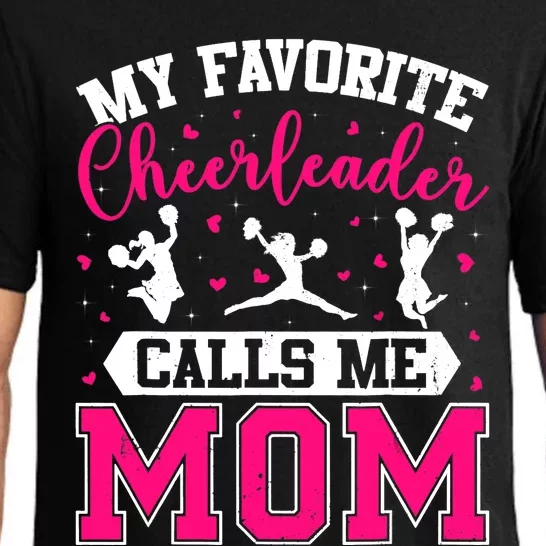 My Favorite Cheerleader Calls Me Mom Cheerleading Mother Day Pajama Set