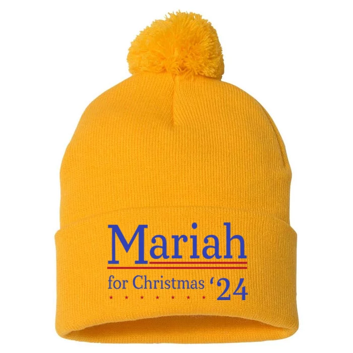 M.A.R.I.A.H For Christmas 24 Christmas Pom Pom 12in Knit Beanie