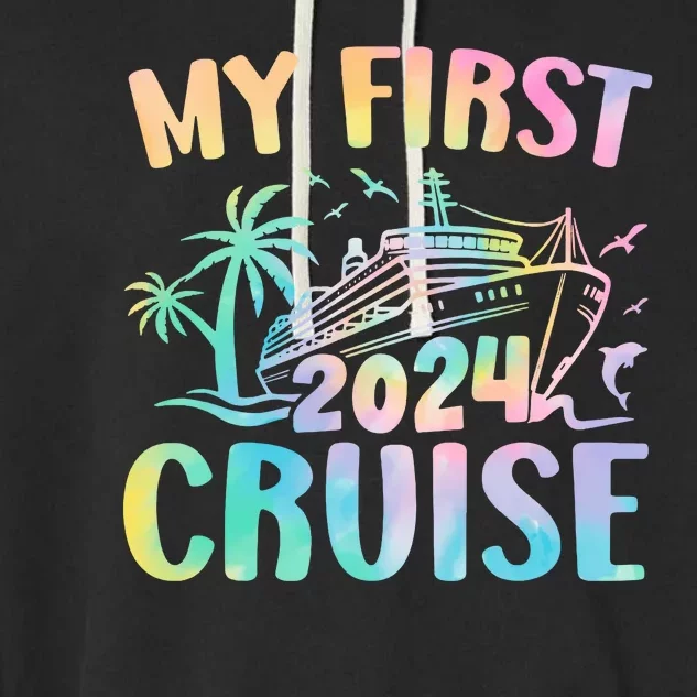 My First Cruise 2024 Vacation Cruise Ship Garment-Dyed Fleece Hoodie