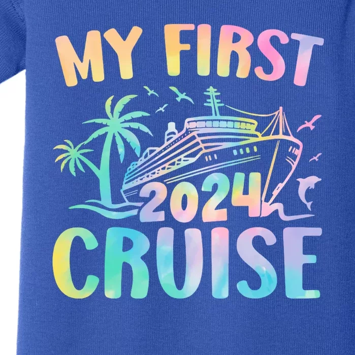 My First Cruise 2024 Vacation Cruise Ship Baby Bodysuit