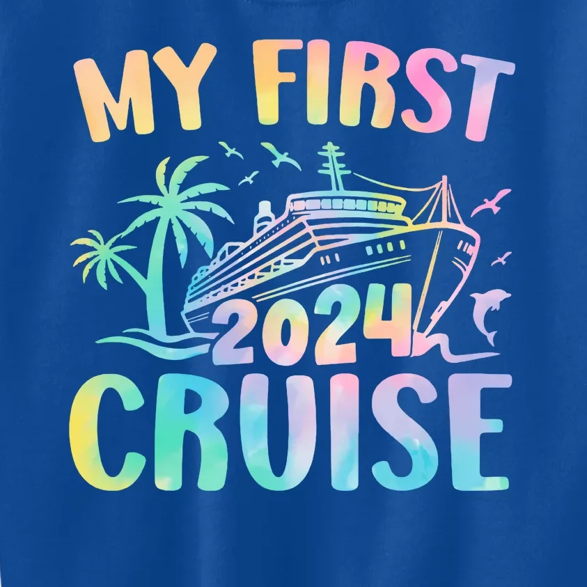 My First Cruise 2024 Vacation Cruise Ship Kids Sweatshirt