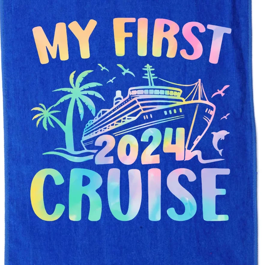 My First Cruise 2024 Vacation Cruise Ship Platinum Collection Golf Towel