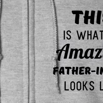 Mens Funny Dad Fathers Day Gift From Daughter Son In Law Full Zip Hoodie