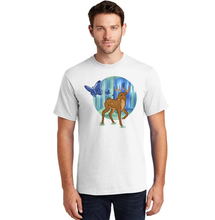 Magic Forest Deer Tall T-Shirt