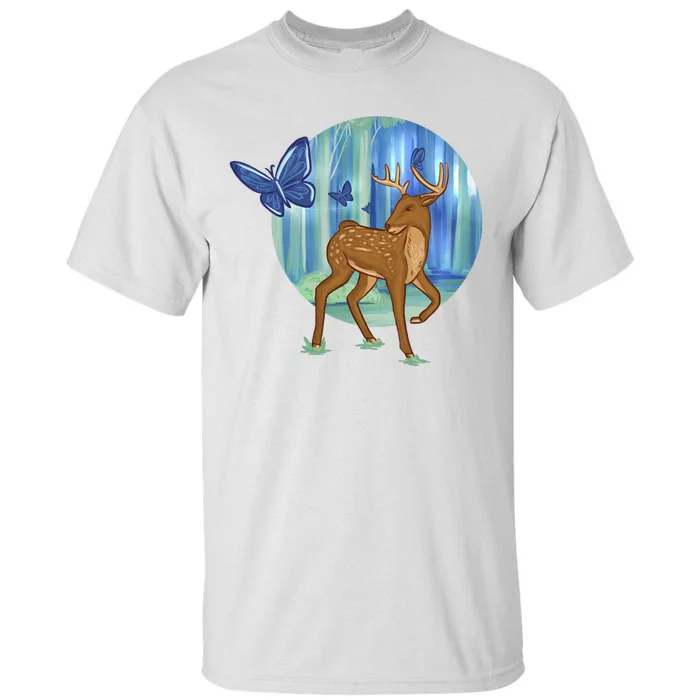 Magic Forest Deer Tall T-Shirt