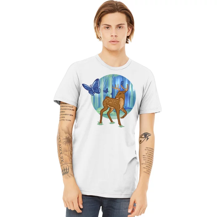 Magic Forest Deer Premium T-Shirt