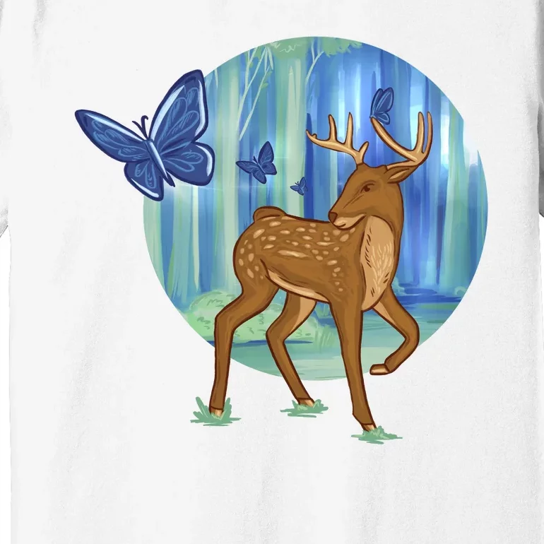 Magic Forest Deer Premium T-Shirt