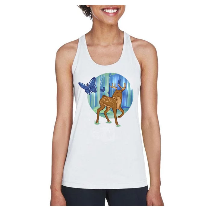 Magic Forest Deer Women's Racerback Tank