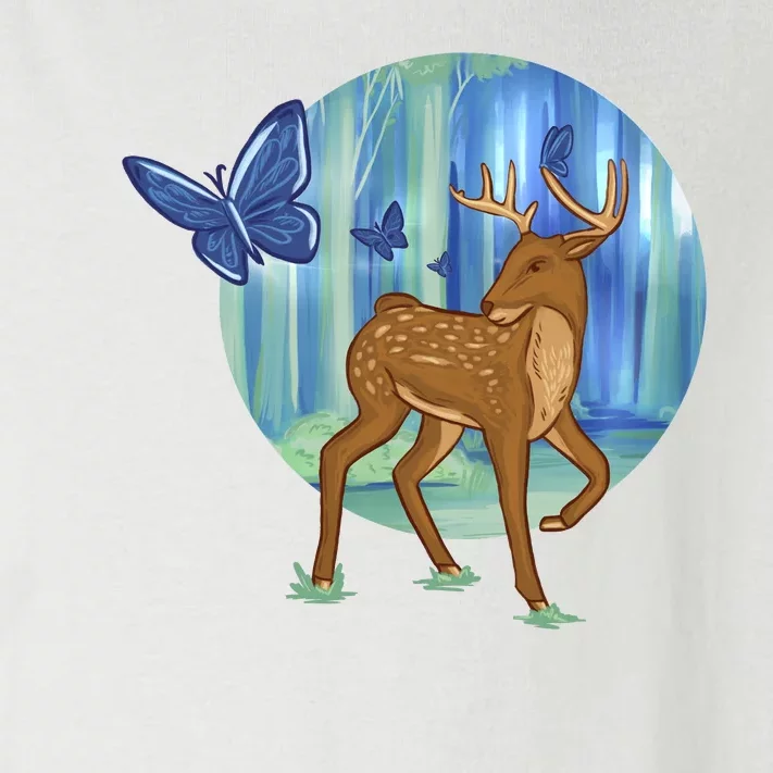 Magic Forest Deer Toddler Long Sleeve Shirt