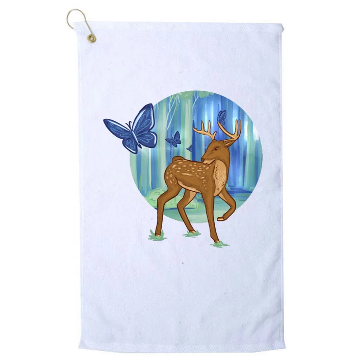 Magic Forest Deer Platinum Collection Golf Towel