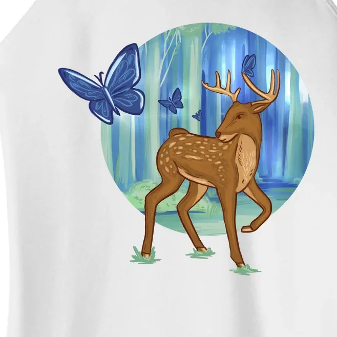 Magic Forest Deer Women’s Perfect Tri Rocker Tank