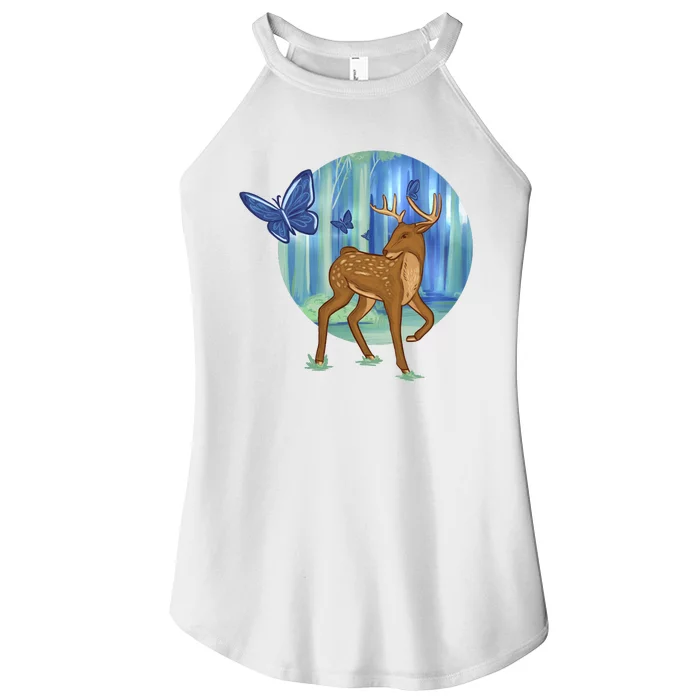 Magic Forest Deer Women’s Perfect Tri Rocker Tank