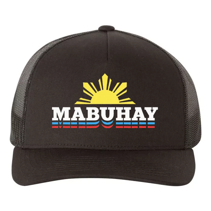 Mabuhay Filipino Design For Proud Pinoys Yupoong Adult 5-Panel Trucker Hat