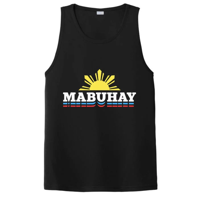 Mabuhay Filipino Design For Proud Pinoys Performance Tank