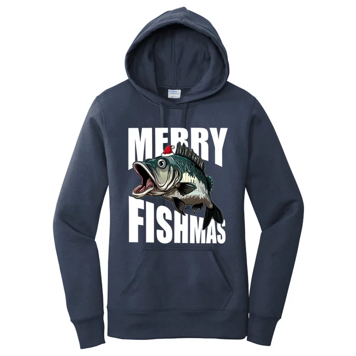 Merry Fishmas Delight: Reel In The Festive Fun! Great Gift Women's Pullover Hoodie