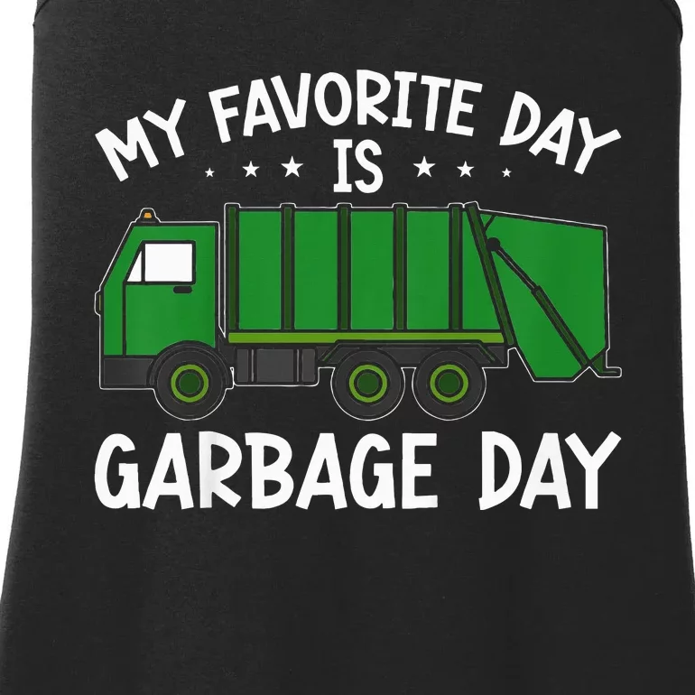 My Favorite Day Is Garbage Day Ladies Essential Tank