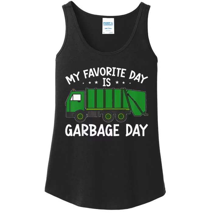 My Favorite Day Is Garbage Day Ladies Essential Tank