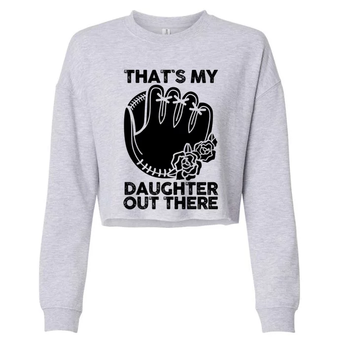 Mother Fater Daughter Dad Mom Baseball Gift Cropped Pullover Crew