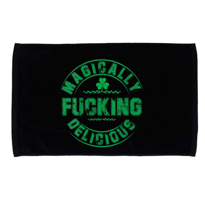 Magically Fucking Delicious St Patricks Day Womens Naughty Microfiber Hand Towel