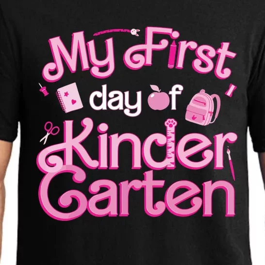 My First Day Of Kindergarten Back To School Girl Pajama Set