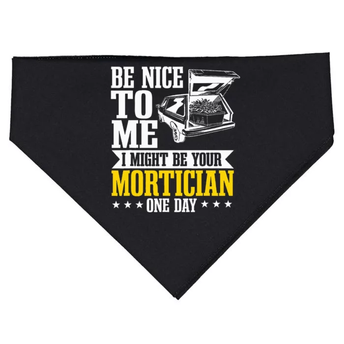 Mortician Funeral Director Undertaker Casket Be Nice USA-Made Doggie Bandana