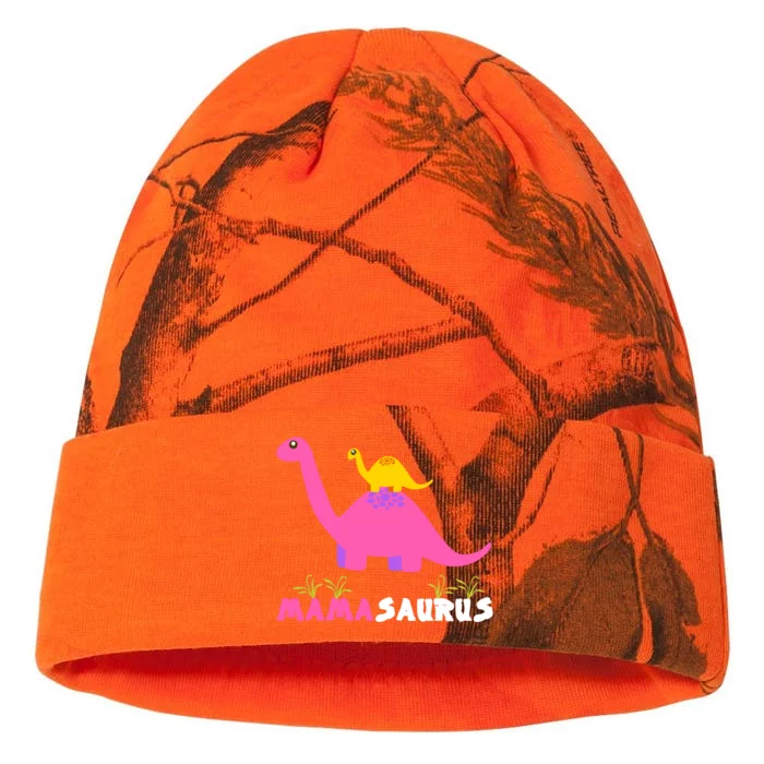 Mamasaurus Funny Dinosaur Mama Saurus Dinosaur Mom Mother Kati - 12in Camo Beanie